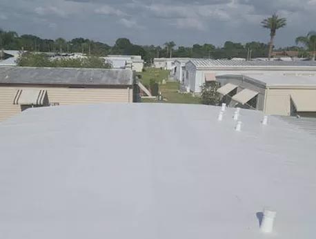 Our Roofs 1 TPO mobile home roof over