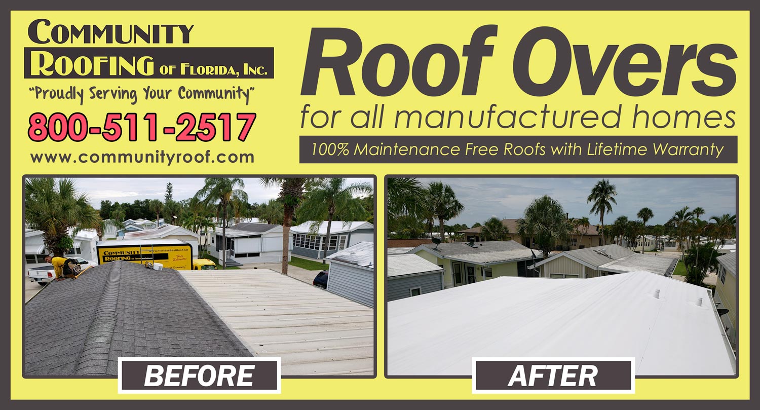 Mobile Home Roof Over Fort Myers, FL Mobile Home Roof Over Fort Myers, FL