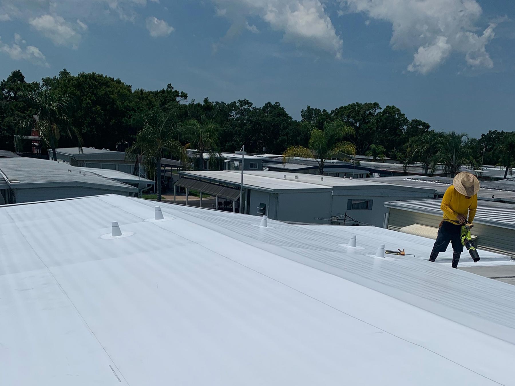 Mobile Home Roof Over Largo, FL Mobile Home Roof Over Largo, FL