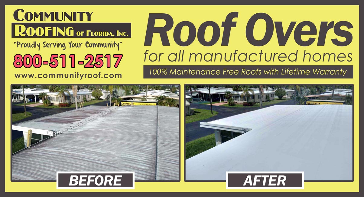 Manufactured Home Roof Replacement, North Fort Myers Manufactured Home Roof Replacement, North Fort Myers
